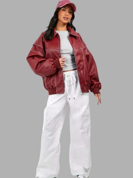 Marja | Plus Size Casual Bomberjakke med Broderidetaljer