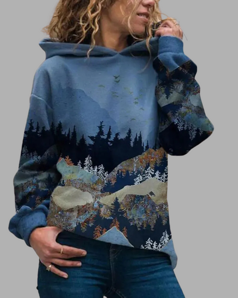 Olaug | Vintage oversized hettegenser for fjellet