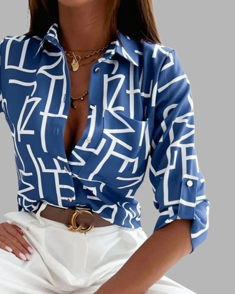 Eldbjørg | Elegant Bluse med Krage
