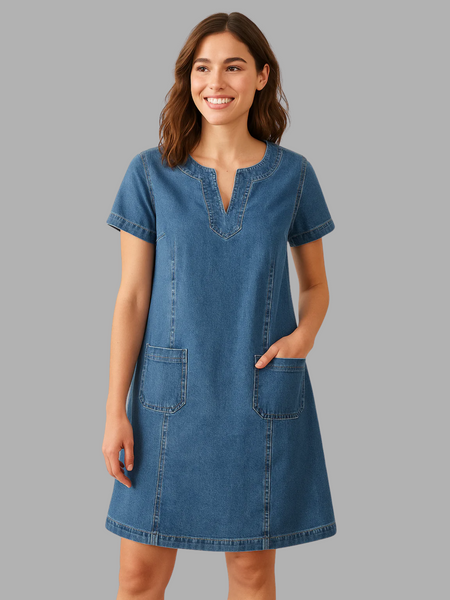 Mathea | Myk Denim Kjole