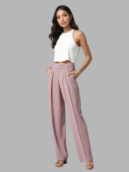 Alva | Strukturert Eleganse Flared Bukser