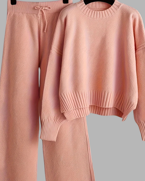 Åsta | Elegant Strikket To-delt Sett