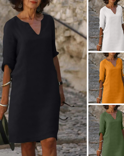 Idunn | Elegant Kjole med V-hals