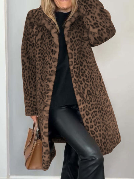 Estrid | Leopardmønstret Kåpe