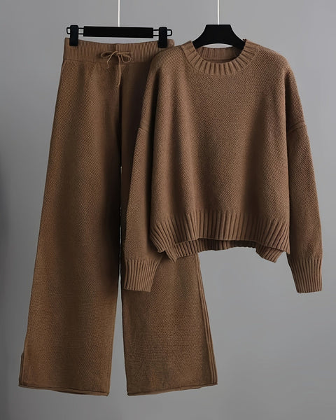 Åsta | Elegant Strikket To-delt Sett