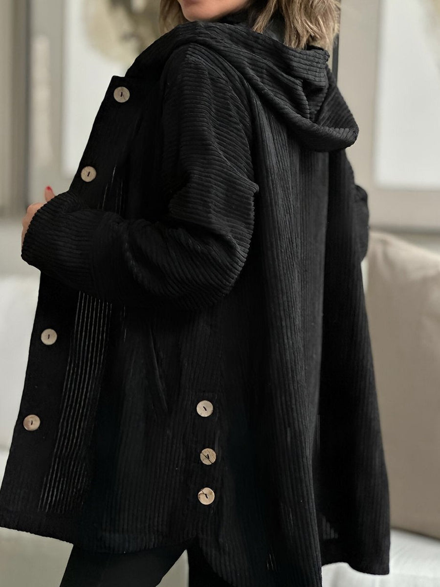 Ellen | Jakke med Knapper og Hood
