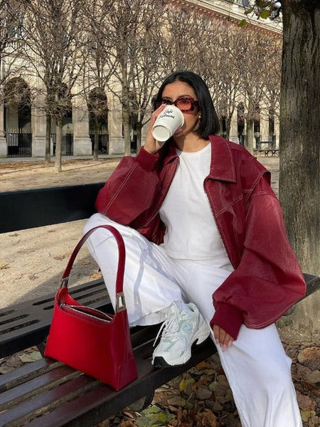 Marja | Plus Size Casual Bomberjakke med Broderidetaljer
