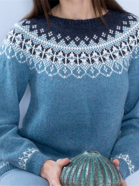 Cornelia | Myk genser med trykk