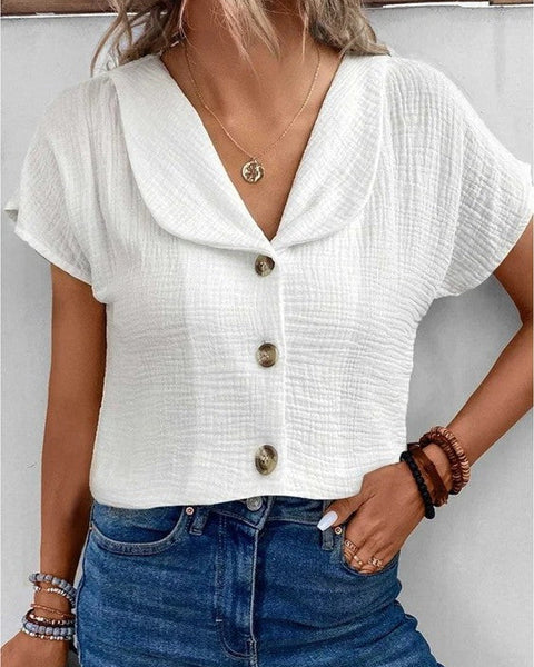 Lilian | Chic Bluse for Varmt Vær