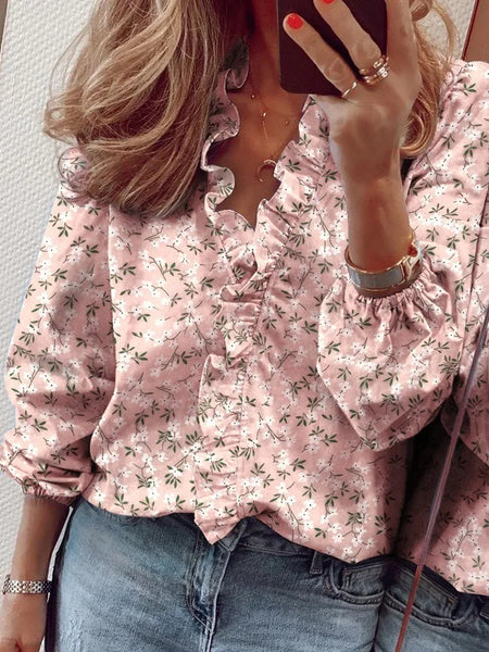 Maren | Elegant Bluse med Lange Ermer