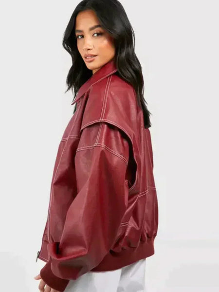 Marja | Plus Size Casual Bomberjakke med Broderidetaljer