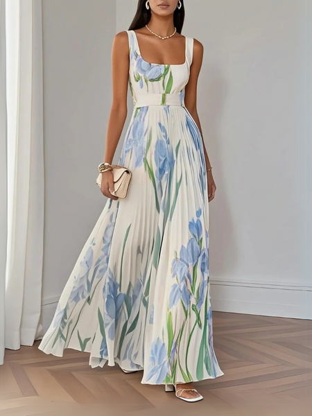Ylva | Stilfull Blomstrete Maxi Kjole