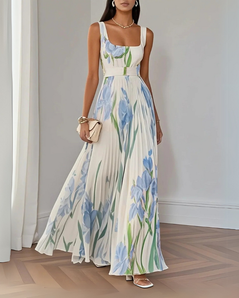Ylva | Stilfull Blomstrete Maxi Kjole