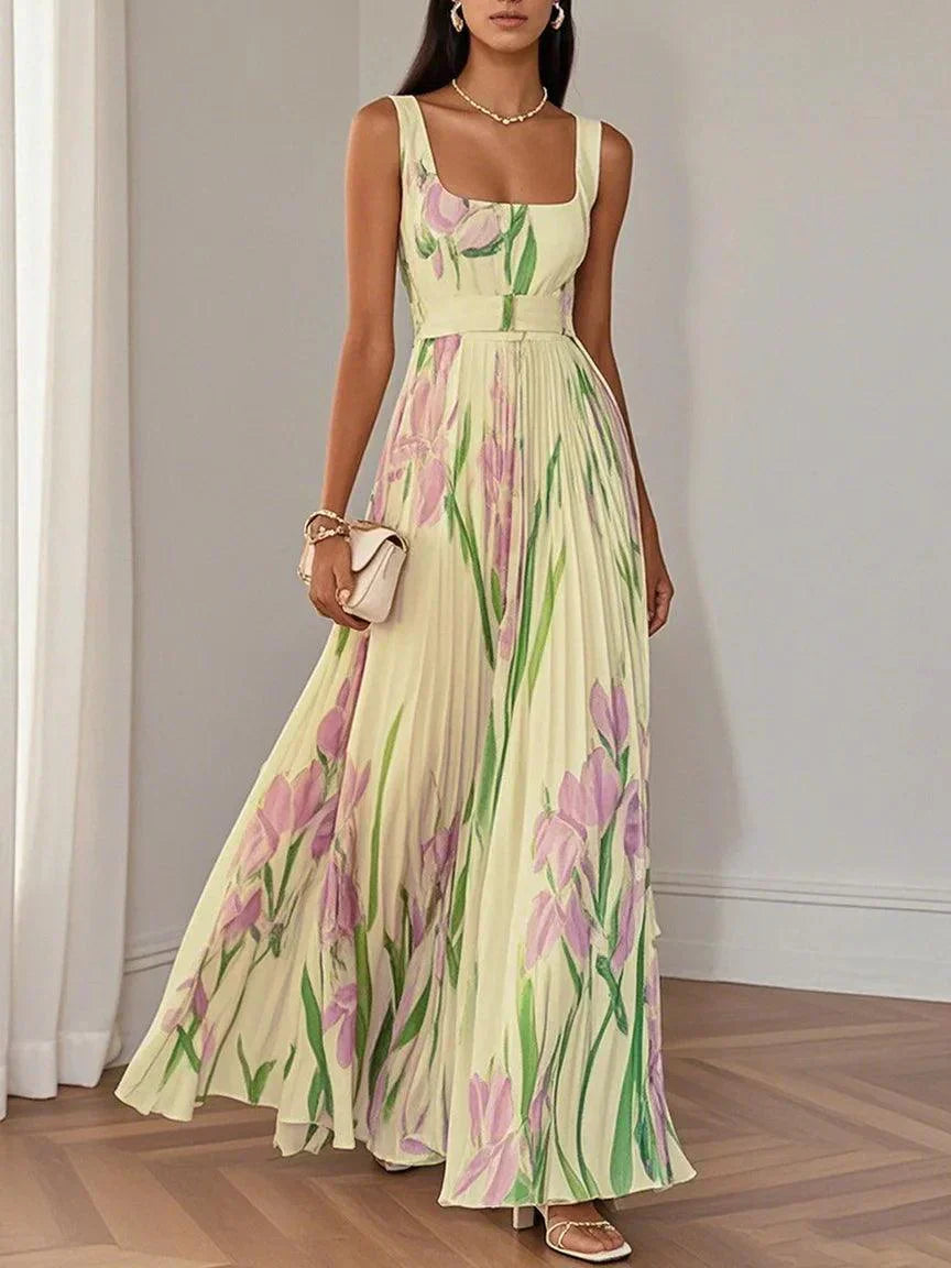 Ylva | Stilfull Blomstrete Maxi Kjole