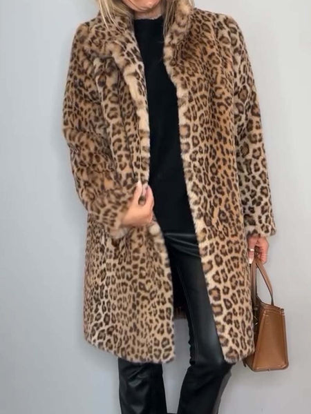Estrid | Leopardmønstret Kåpe