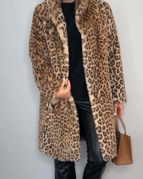 Estrid | Leopardmønstret Kåpe
