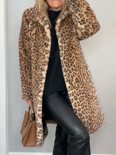 Estrid | Leopardmønstret Kåpe