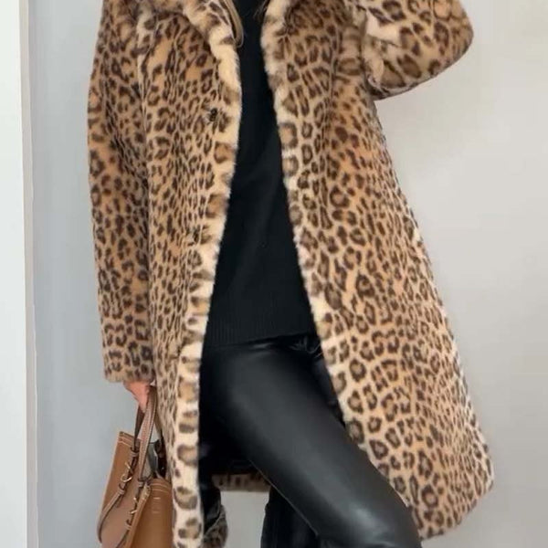 Estrid | Leopardmønstret Kåpe