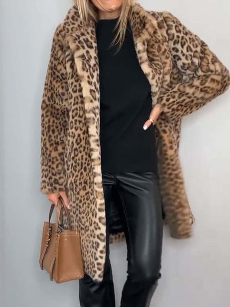 Estrid | Leopardmønstret Kåpe
