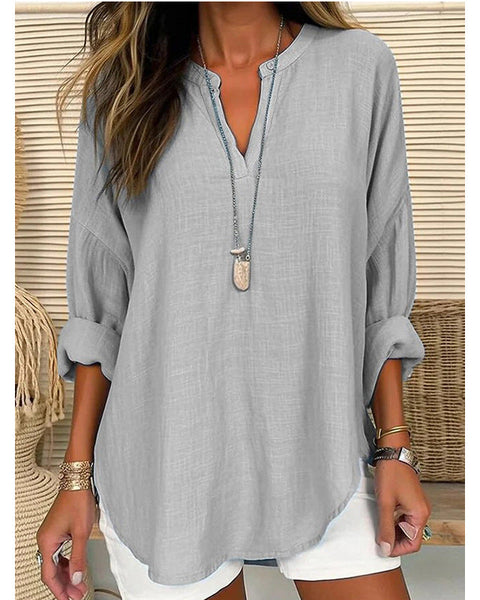 Moa | Chic V-hals Bluse