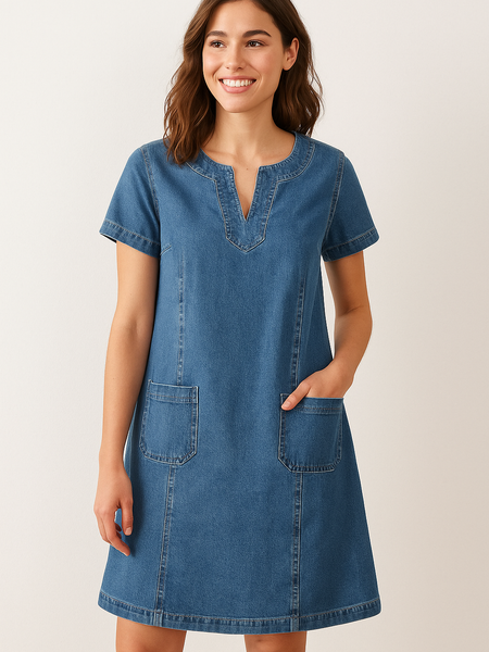 Mathea | Myk Denim Kjole