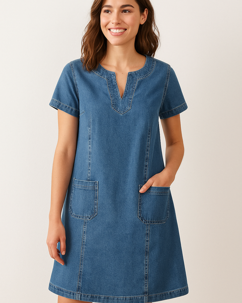 Mathea | Myk Denim Kjole